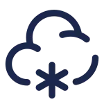 Cloud Snowfall SVG Icon